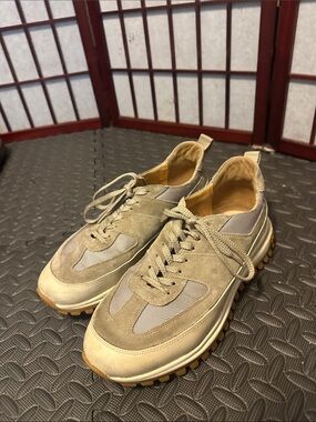Common Projects Men's Taupe & Beige Suede Mesh Sneakers